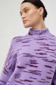 fioletowy Samsoe Samsoe sweter z domieszką wełny