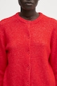 Шерстяной кардиган Samsoe Samsoe NOR красный F16422744