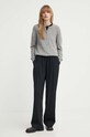 Samsoe Samsoe cardigan din lana NOR F16422744 gri SS25