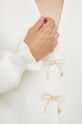 Elisabetta Franchi sweter wełniany MK26S37E2 beżowy