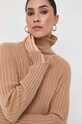Вовняний светр Twinset 232TP3201 бежевий