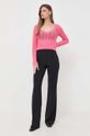 Twinset sweter z domieszką kaszmiru 232TP3481 różowy AW23