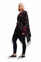 Desigual poncho negru 23WAIA10