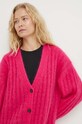 Herskind cardigan din lana roz 4926970