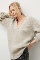 Herskind sweter wełniany beżowy 4918750