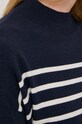 Weekend Max Mara sweter z domieszką jedwabiu 2353660433600 granatowy