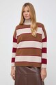 Weekend Max Mara sweter wełniany multicolor 2353660733600
