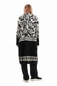 Πλεκτή ζακέτα Desigual 23WWJF01 μαύρο AW23