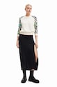 Desigual sweter bawełniany beżowy 23WWJF17
