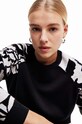 Odzież Desigual sweter 23WWJF20 czarny