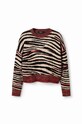 Desigual sweter 23WWJF35 multicolor