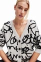 Ruházat Desigual kardigán 23WWJF40 bézs