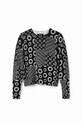 Desigual sweter 23WWJF52 czarny