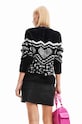 Πουλόβερ Desigual 23WWJF56 μαύρο AW23