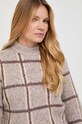 Guess sweter z domieszką wełny brązowy W3BR78.Z3BP0