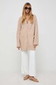 Notes du Nord cardigan din amestec de lana 13289 bej AW23