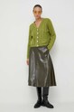 Custommade kardigan wełniany 999225358 zielony AW23