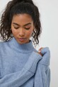Pepe Jeans sweter z domieszką wełny niebieski PL702037.563