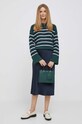 Pepe Jeans sweter z domieszką wełny PL702059.692 zielony AW23