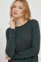 Pepe Jeans sweter z domieszką wełny zielony PL702047.692