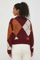 Odzież Pepe Jeans sweter z domieszką wełny Eliot PL702055.299 bordowy