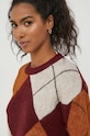 Pepe Jeans sweter z domieszką wełny Eliot bordowy PL702055.299
