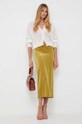 Max Mara Leisure kardigan wełniany 2333460436600 beżowy AW23