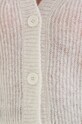 Max Mara Leisure kardigan wełniany 2333460436600 beżowy