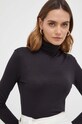 Πουκάμισο μακρυμάνικο μάλλινο Max Mara Leisure μαύρο 2339460236600
