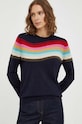 Vuneni pulover PS Paul Smith W2R.332N.L31107 mornarsko plava AW23