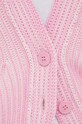 Moschino Jeans kardigan wełniany 0921.8207 różowy