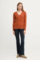 Gant sweter 4800101 pomarańczowy AW25