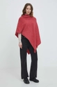 United Colors of Benetton poncho il lana rosso