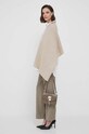 United Colors of Benetton poncho wełniane 103MDU004.562 beżowy AW23
