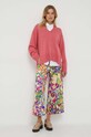 United Colors of Benetton pulover de lana 122ND4017.11F roz AW23