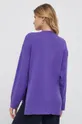 Вовняний светр United Colors of Benetton фіолетовий