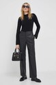 United Colors of Benetton sweter wełniany 1044D201X.100 czarny AW23