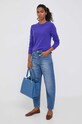 Μάλλινο πουλόβερ United Colors of Benetton 1002D1K01.049 μωβ AW23