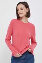 Μάλλινο πουλόβερ United Colors of Benetton μαλλί ροζ 1002D1K01.26E