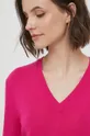 Μάλλινο πουλόβερ United Colors of Benetton ροζ