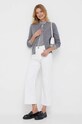 Шерстяной кардиган United Colors of Benetton 1002D5485.507 серый AW23