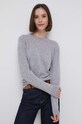 Шерстяной свитер United Colors of Benetton серый 1002D1K01.501.
