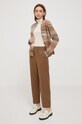 Μάλλινο πουλόβερ United Colors of Benetton 105CD6880.793 καφέ AW23