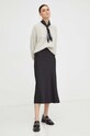 American Vintage pulover din amestec de lana EAST18QH23 gri AW23