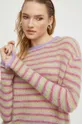 viacfarebná Vlnený sveter American Vintage