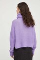 Odzież American Vintage sweter wełniany TYJ18CH23 fioletowy