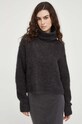 American Vintage sweter wełniany czarny TYJ18CH23
