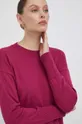 rózsaszín United Colors of Benetton pulóver selyemkeverékből