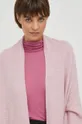 ροζ Ζακέτα από μίγμα μαλλιού United Colors of Benetton