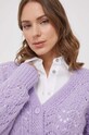 United Colors of Benetton cardigan din amestec de lana violet 125HD602T.81N